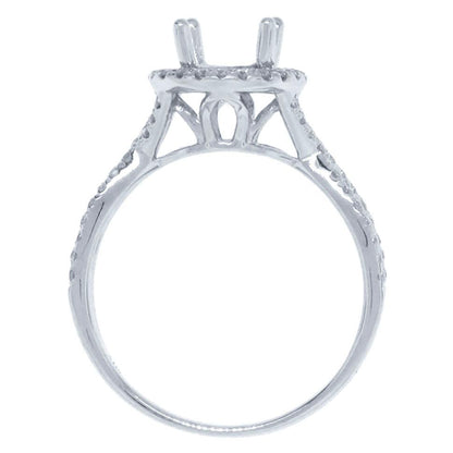 14k White Gold Diamond Semi-mount Ring - 0.36ct