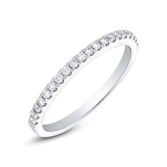 18k White Gold Diamond Lady's Band