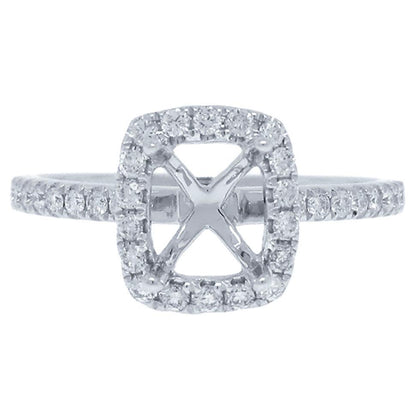 18k White Gold Diamond Semi-mount Ring - 0.35ct