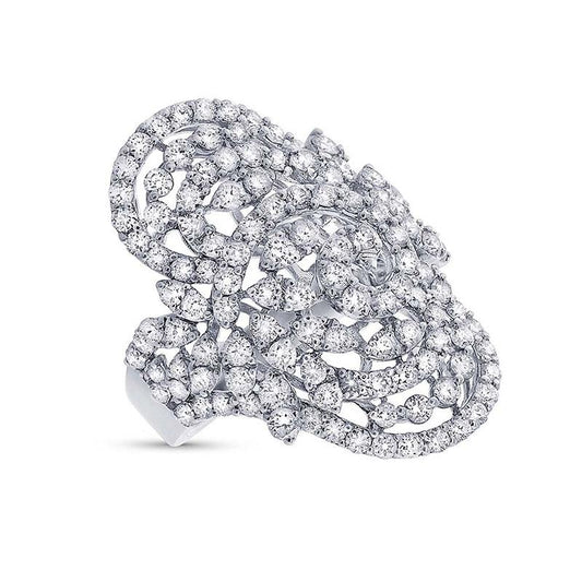 18k White Gold Diamond Lady's Ring - 3.64ct