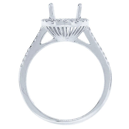 18k White Gold Diamond Semi-mount Ring - 0.23ct