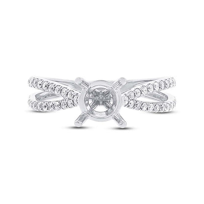 18k White Gold Diamond Semi-mount Ring - 0.33ct