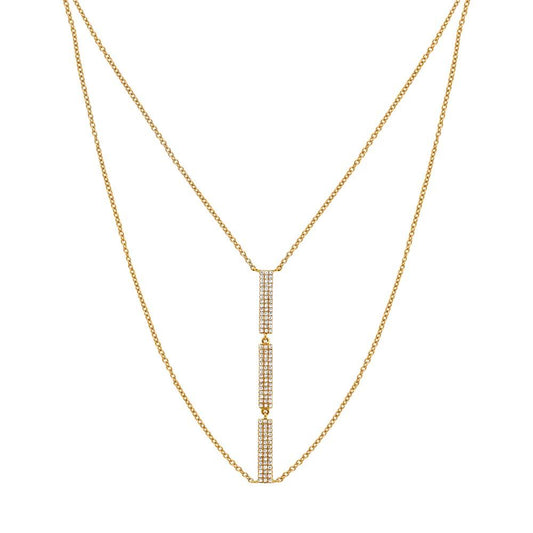 14k Yellow Gold Diamond Necklace - 0.32ct