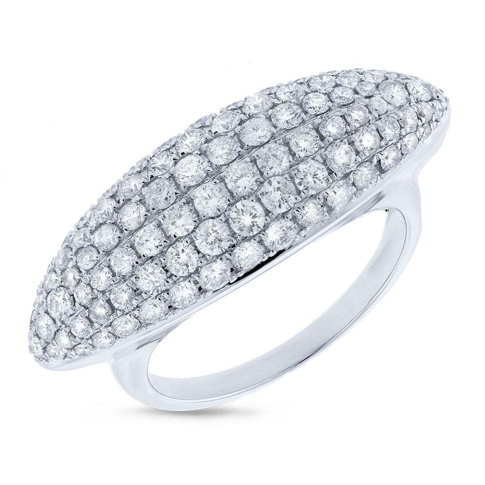 14k White Gold Diamond Lady's Ring - 1.57ct