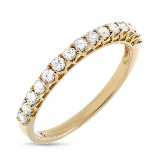 18k Yellow Gold Diamond Lady's Band - 0.44ct