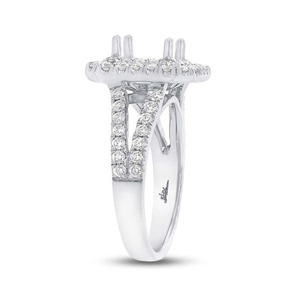 18k White Gold Diamond Semi-mount Ring - 1.01ct