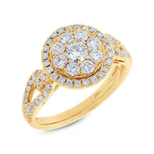 14k Yellow Gold Diamond Lady's Ring - 1.13ct