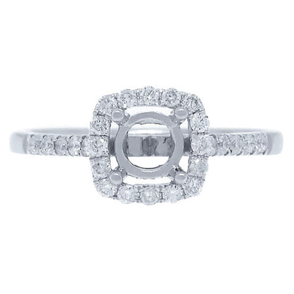 14k White Gold Diamond Semi-mount Ring - 0.30ct