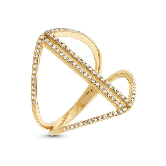 14k Yellow Gold Diamond Lady's Ring - 0.28ct