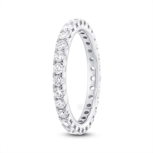 14k White Gold Diamond Eternity Band Size 5.5 - 1.00ct