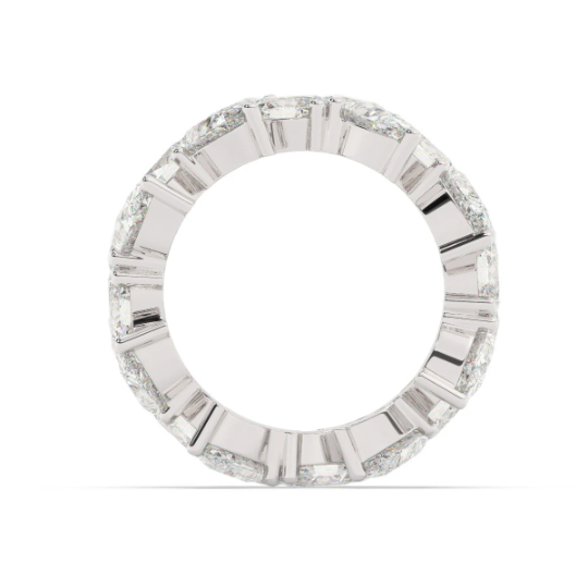 18K White Gold Diamond Wedding Band