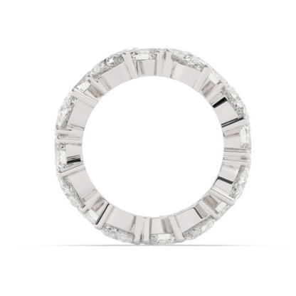 18K White Gold Diamond Wedding Band