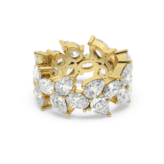 18K White Gold Diamond Wedding Band