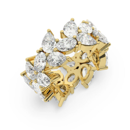 18K White Gold Diamond Wedding Band