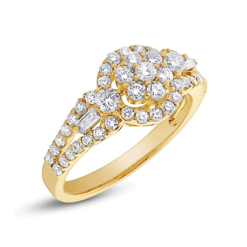 18k Yellow Gold Diamond Lady's Ring - 1.04ct
