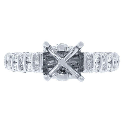 14k White Gold Diamond Semi-mount Ring - 0.40ct