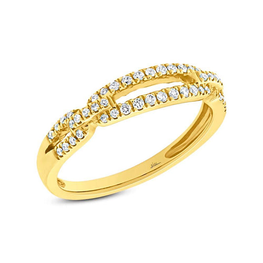 14k Yellow Gold Diamond Lady's Ring - 0.23ct