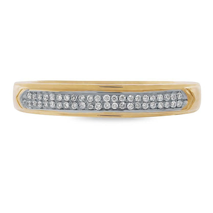 14k Yellow Gold Diamond Lady's Band - 0.09ct