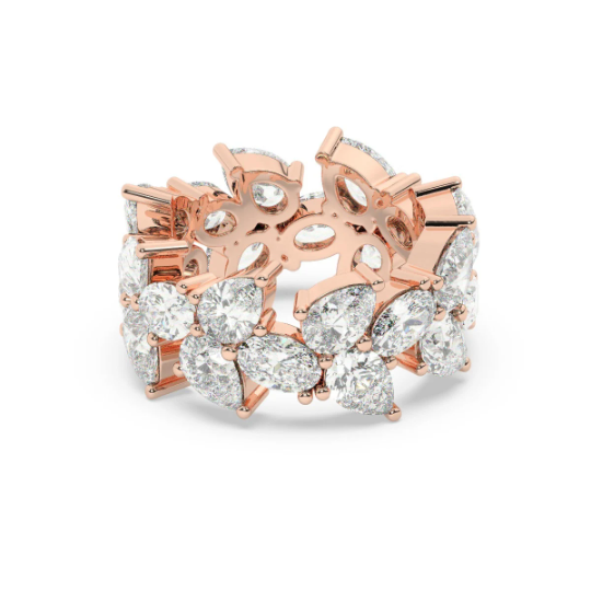 18K White Gold Diamond Wedding Band