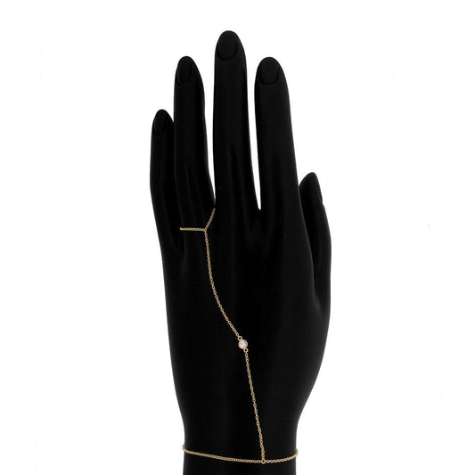 18k Yellow Gold Diamond Lady's Bracelet - 0.06ct