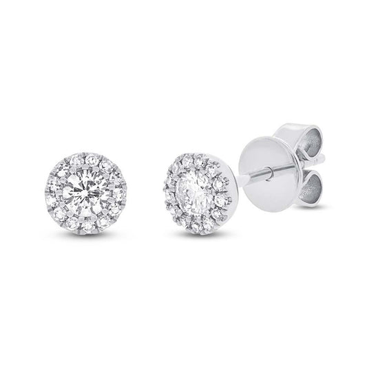 14k White Gold Diamond Stud Earring - 0.29ct