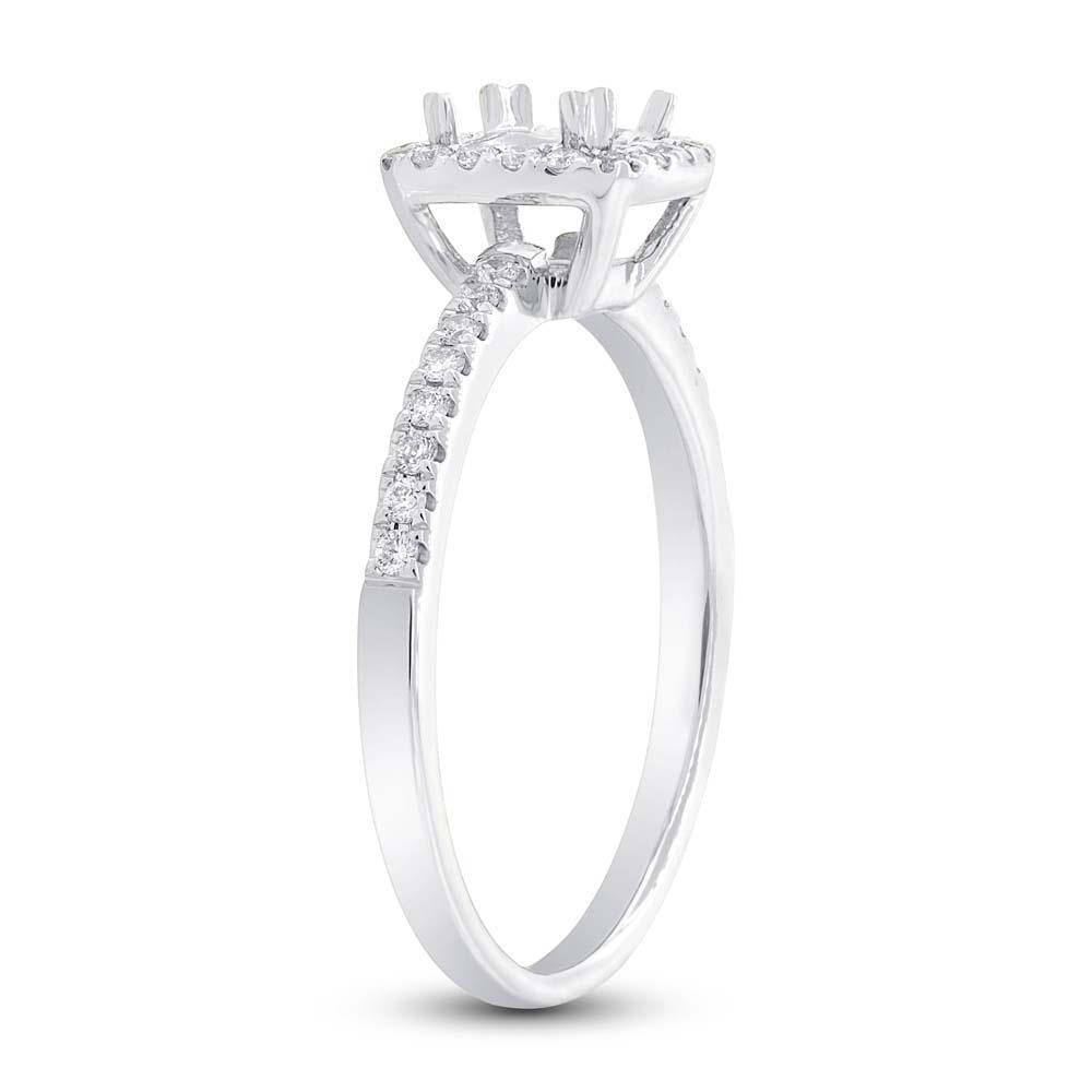 14k White Gold Diamond Semi-mount Ring - 0.25ct