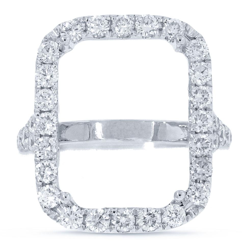 18k White Gold Diamond Semi-mount Ring - 1.46ct