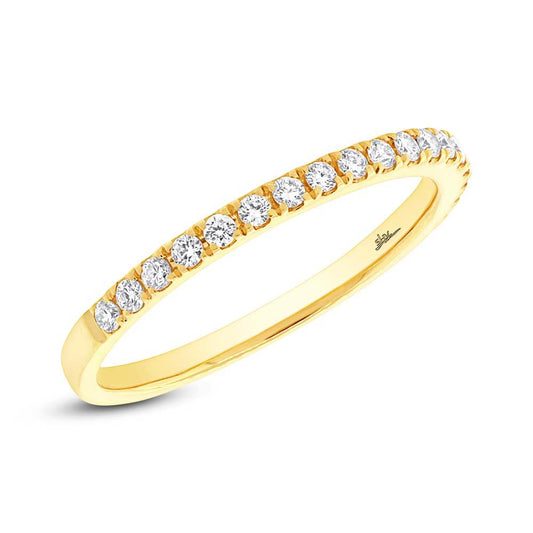 18k Yellow Gold Diamond Lady's Band