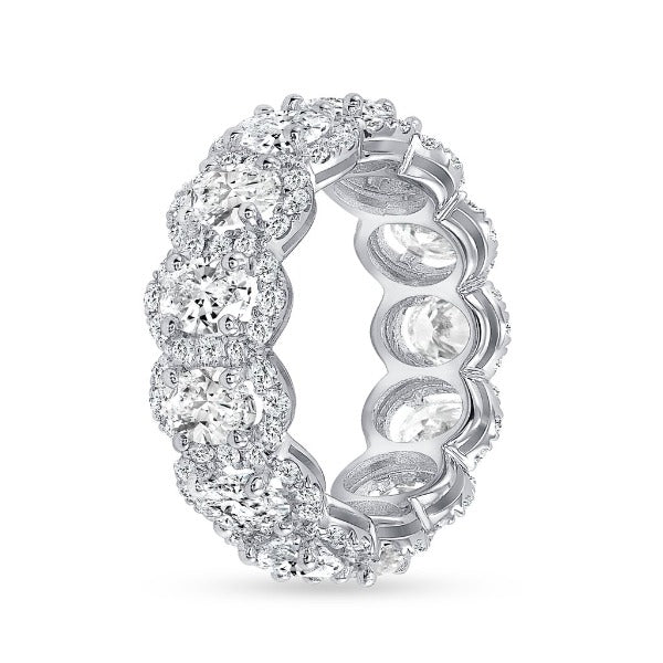18K White Gold Diamond Eternity Band