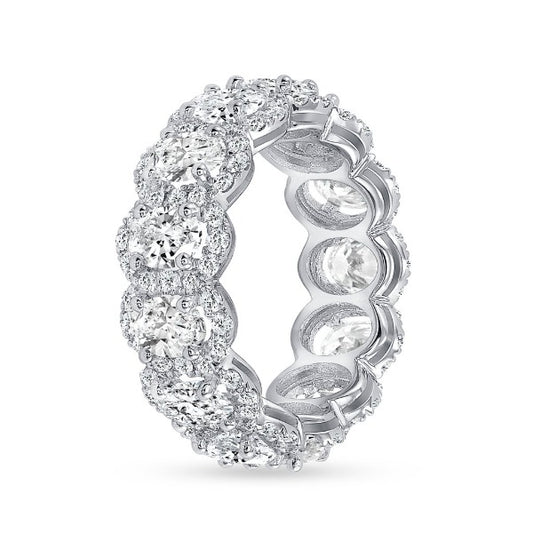 18K White Gold Diamond Eternity Band