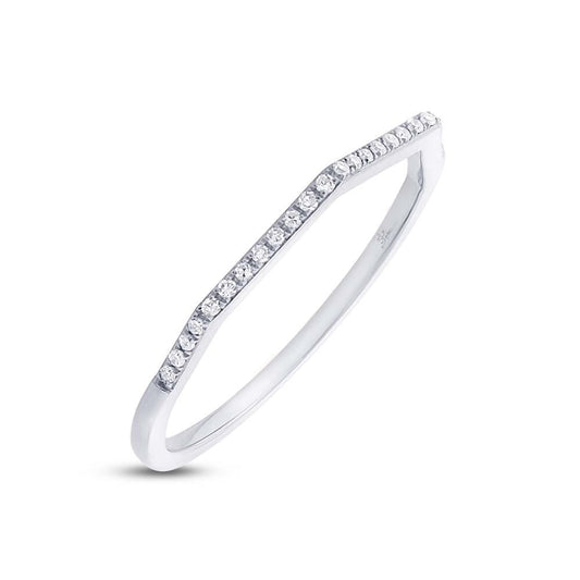 18k White Gold Diamond Lady's Ring - 0.07ct