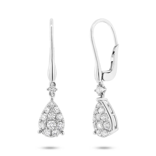 18k White Gold Diamond Earring - 0.73ct