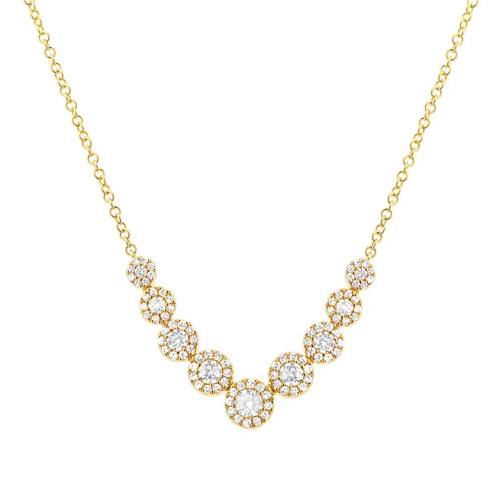 14k Yellow Gold Diamond Lady's Necklace - 0.56ct