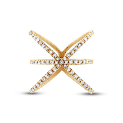 14k Yellow Gold Diamond Lady's Ring - 0.51ct