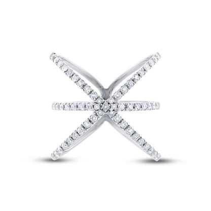 14k White Gold Diamond Lady's Ring - 0.51ct