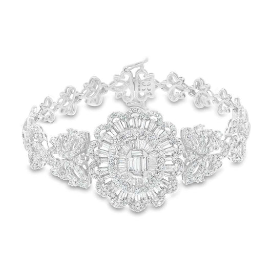 18k White Gold Diamond Lady's Bracelet - 5.73ct
