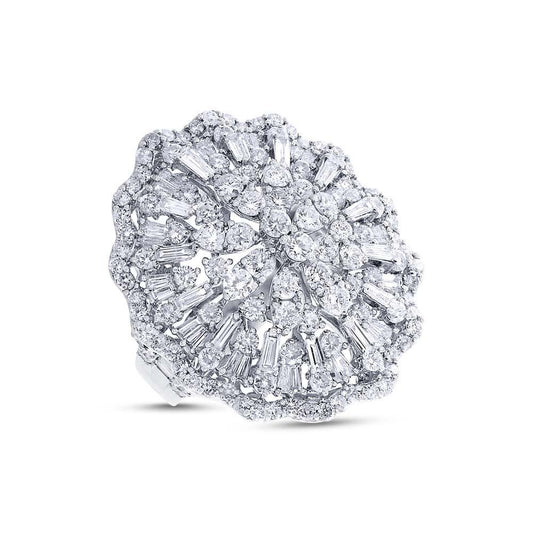 18k White Gold Diamond Lady's Ring - 5.36ct