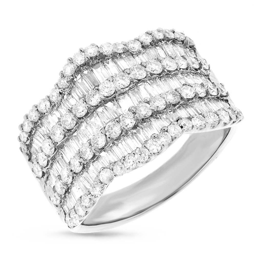 18k White Gold Diamond Lady's Ring - 2.26ct