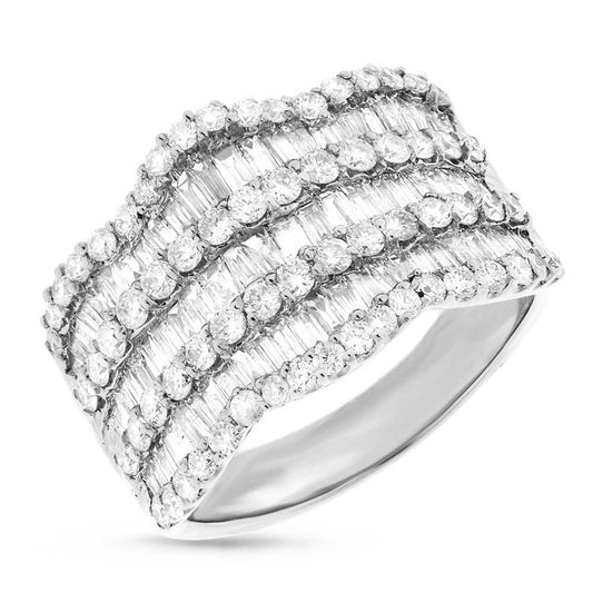 18k White Gold Diamond Lady's Ring - 2.26ct