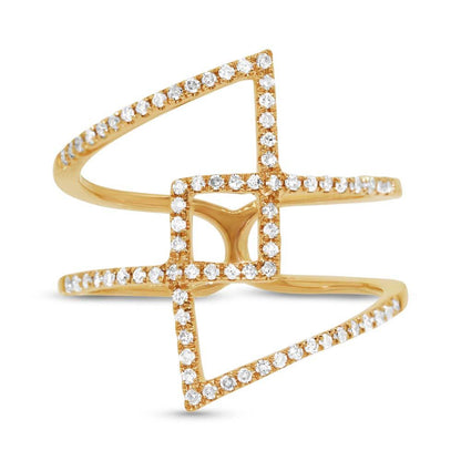 14k Yellow Gold Diamond Lady's Ring - 0.30ct