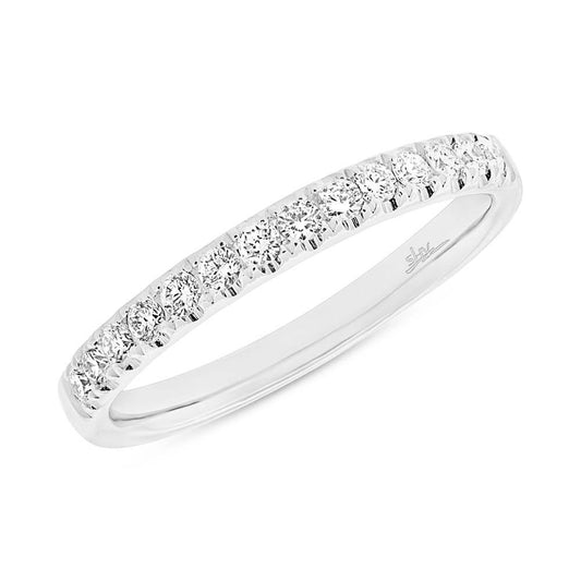 18k White Gold Diamond Lady's Band