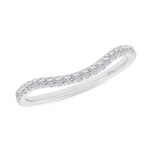 18k White Gold Diamond Lady's Band