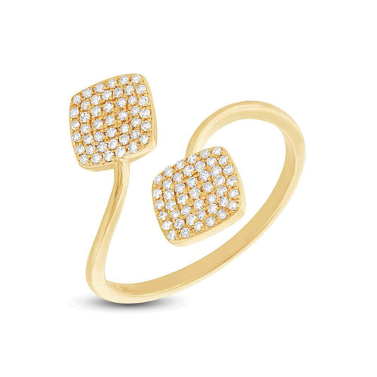 14k Yellow Gold Diamond Lady's Ring - 0.25ct