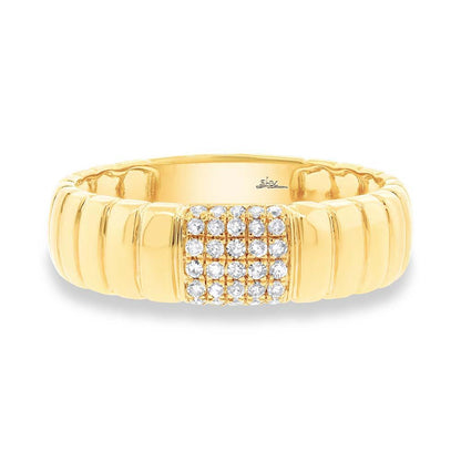 14k Yellow Gold Diamond Lady's Ring - 0.14ct