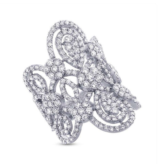 18k White Gold Diamond Lady's Ring - 4.43ct