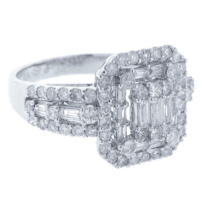 18k White Gold Diamond Lady's Ring - 1.25ct