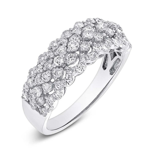 18k White Gold Diamond Lady's Ring - 1.37ct