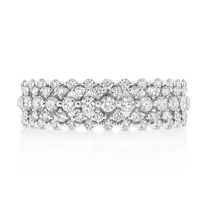 18k White Gold Diamond Lady's Ring - 0.98ct