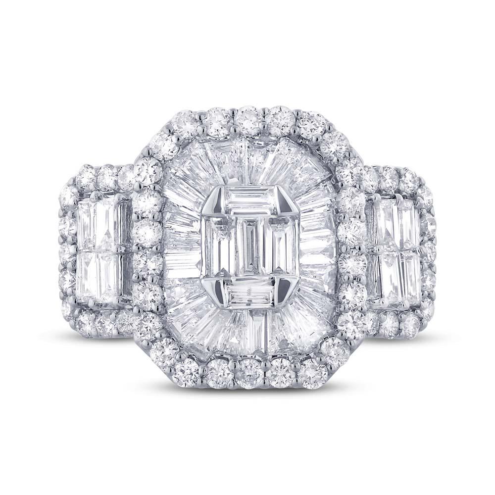 18k White Gold Diamond Lady's Ring - 2.20ct