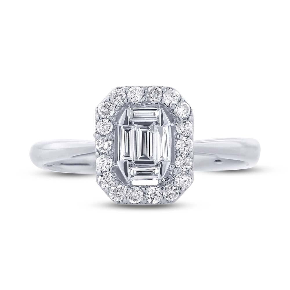 18k White Gold Diamond Lady's Ring - 0.36ct